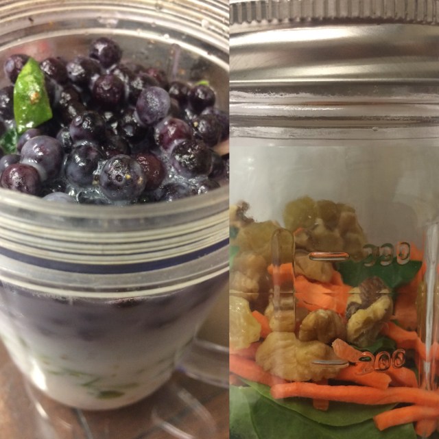 spinach walnut blueberry salad smoothie